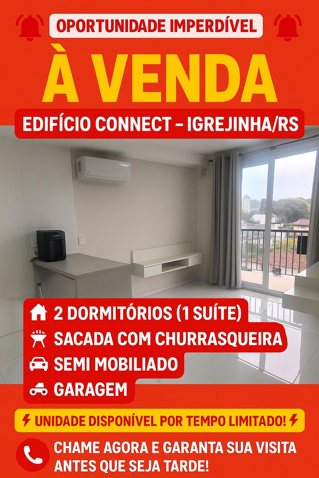 Apartamento com 1 quarto, 2 banheiros e 62m² à venda no bairro Bom Pastor, Igrejinha