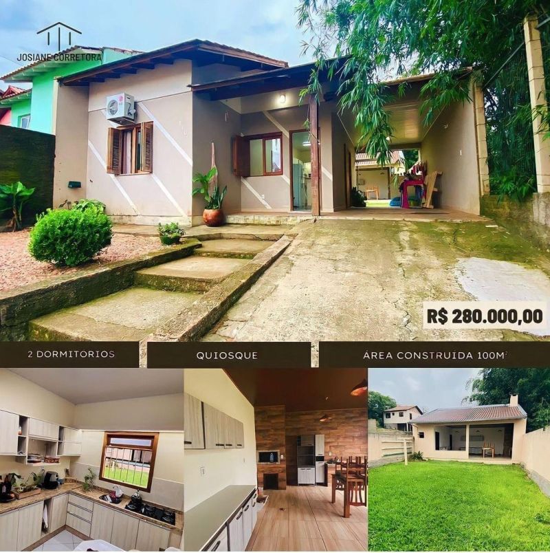 Casa com 2 quartos, 1 banheiro e 80m² à venda no bairro Km 4, Taquara