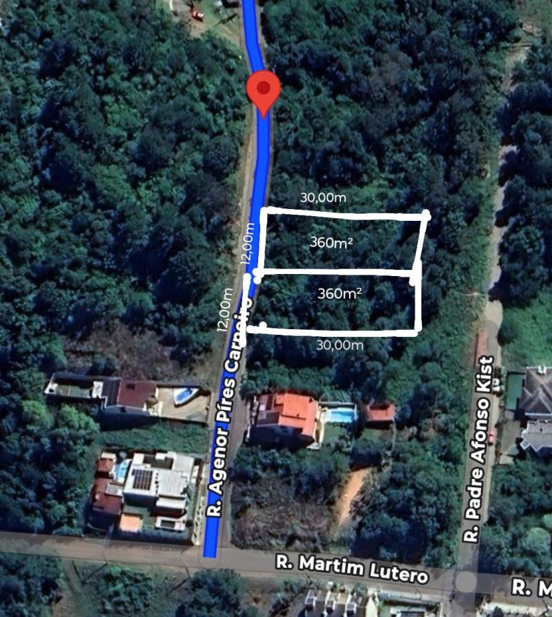Terreno à venda no bairro Sagrada Familia, Taquara