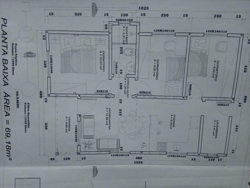 Casa com 3 quartos, 1 banheiro e 69m² à venda no bairro Santa Rosa, Taquara