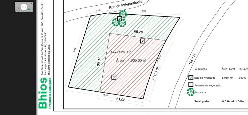 Terreno com 4000m² à venda no bairro Moinho, Igrejinha