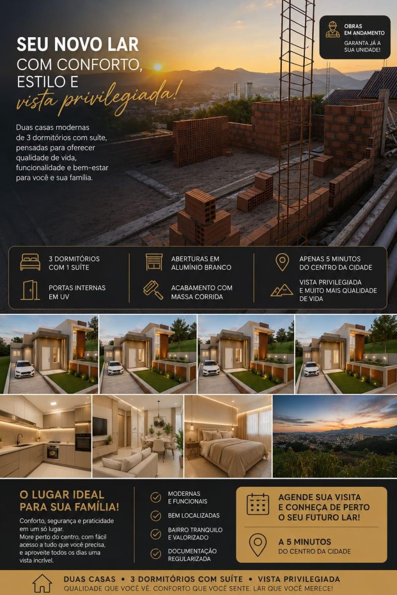 Casa com 2 quartos, 1 banheiro e 72m² à venda no bairro Saibreira, Igrejinha