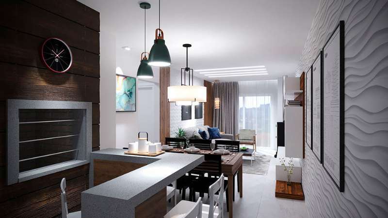 Apartamento com 1 quarto, 2 banheiros e 58m² à venda no bairro Avenida Central, Gramado