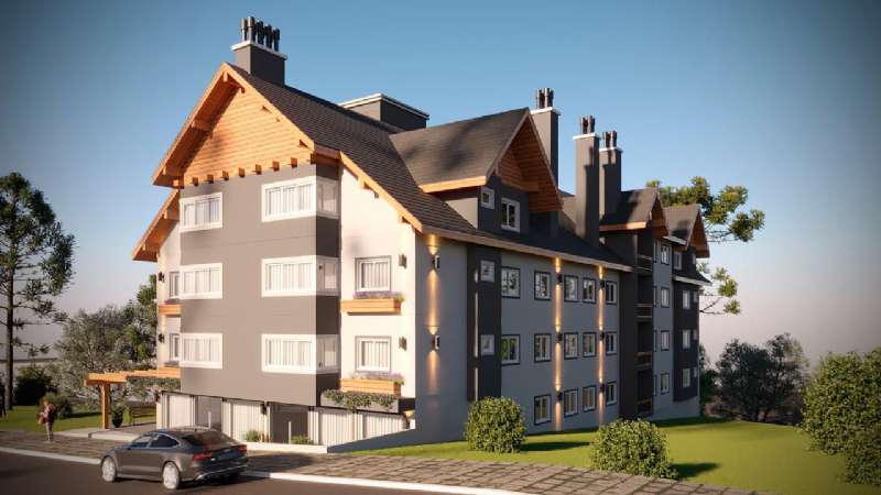 Apartamento com 1 quarto, 2 banheiros e 39m² à venda no bairro Centro, Gramado