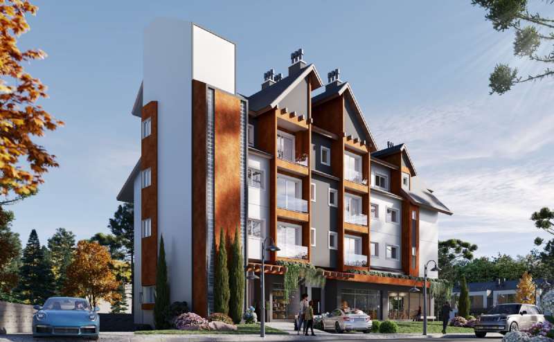 Apartamento com 1 quarto, 1 banheiro e 56m² à venda no bairro Centro, Gramado