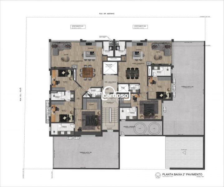 Apartamento com 3 quartos, 3 banheiros e 101m² à venda no bairro Higienopolis, Porto Alegre