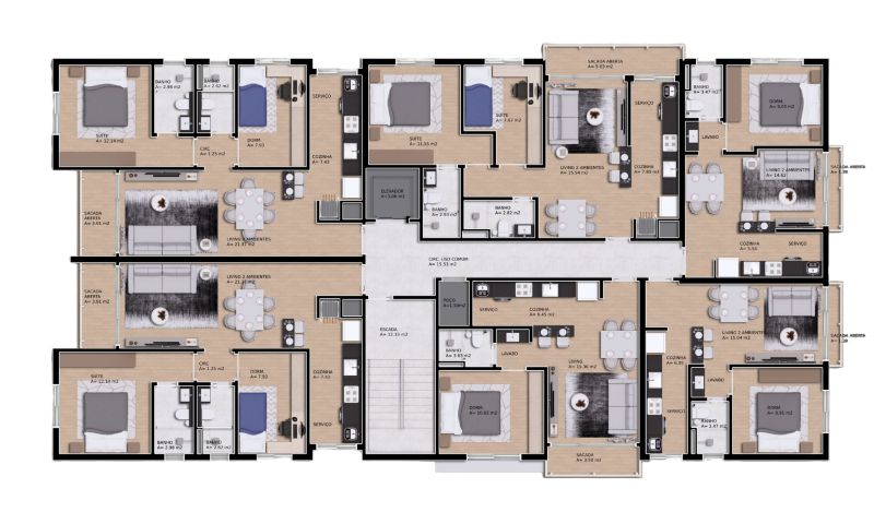 Apartamento com 1 quarto, 1 banheiro e 40m² à venda no bairro Vila Ipiranga, Porto Alegre