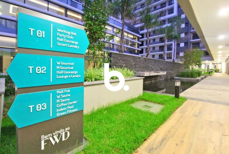 Apartamento Mobiliado com 1 Suíte e Churrasqueira no FWD Central Park | Infraestrutura Completa de Clube
