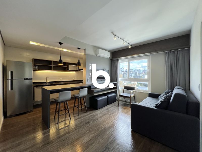 Studio mobiliado de 37m² com vaga, em frente ao Parcão | Moinhos Park