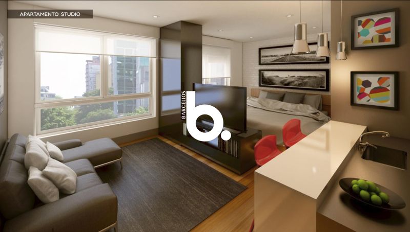 Studio mobiliado de 33 m² com vaga, em frente ao Parcão | Moinhos Park