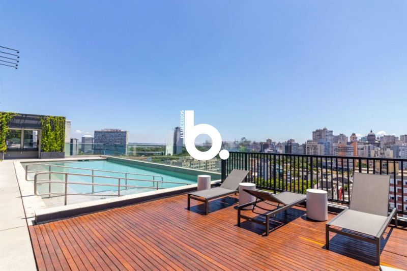 Apartamento mobiliado de 1 suíte no GO Cidade Baixa | 48m² | Infraestrutura completa
