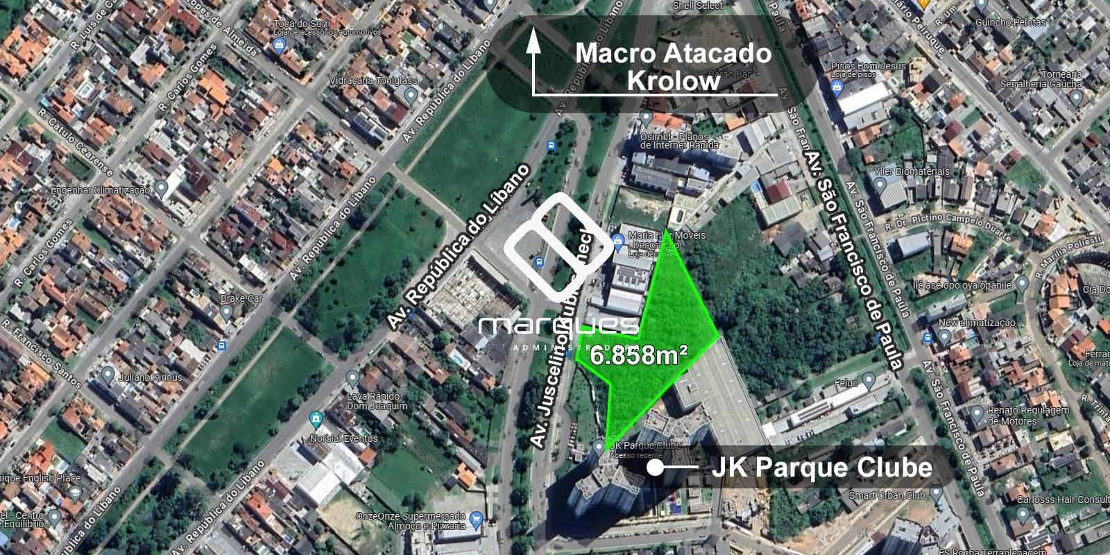 Terreno com 6858m² à venda no bairro Areal, Pelotas