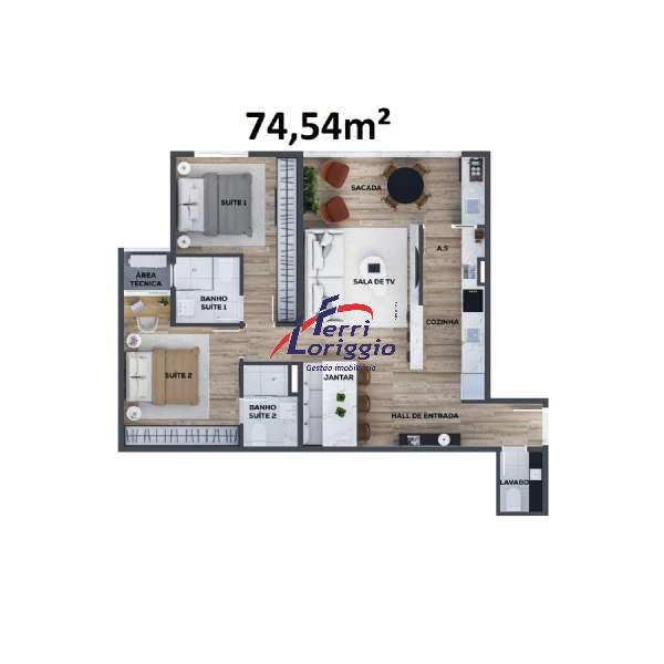 Apartamento à venda no bairro Nova Guara, Guaratingueta